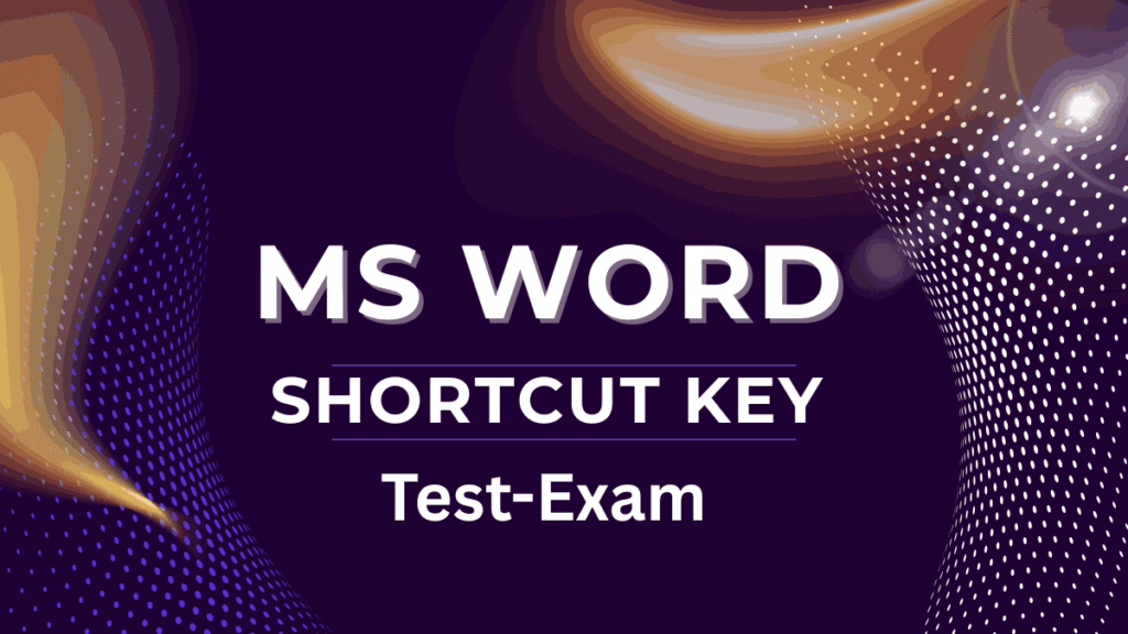 MS Word Shortcut Key Quiz for Home Menu