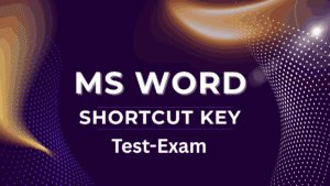 MS Word Shortcut Key Quiz for Home Menu